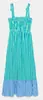 Ropa de Mujer Europea y Americana AliExpress Venta Caliente Moda Casual Adelgazante Sexy Vestido Midi Rayado