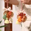 Colgantes de bambú tejido con ambiente de fiesta de Medio Otoño y Día Nacional, decoraciones de cometas de conejo estilo chino, adornos para coche y recibidor, recuerdos