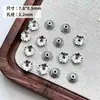 Bandeja Espaciadora de Flor Calada de Plata Antigua Retro Sombrero de Flor Material para Abalorios Hechos a Mano DIY Accesorios de Cuentas para Pulseras Collares Joyería
