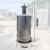 Cubo Espesado de Acero Inoxidable para Quemar Papel, Cubo para Quemar Oro, Cubo para Quemar Escrituras, Horno de Lingotes para Exteriores, Cubo para Quemar Tesoros, Cuenco para Tesoros, Cubo de Incineración