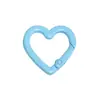 Clips de Resorte Coloridos, Anillas Abiertas Redondas, Anillas de Resorte en Forma de Corazón, Accesorios para Llaveros DIY, Conectores de Aleación