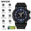 Reloj Táctico Sanda para Hombre Luminoso Impermeable Reloj Electrónico para Estudiante de Secundaria Impermeable Multifuncional para Deportes al Aire Libre