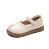 Sapatos de Couro para Meninas 2026 Primavera/Outono Solado Macio Sapatos Infantis 1-12 Anos Sapatinhos de Bebê Sapatos Infantis para Meninas com Biqueira Dividida Sapatos de Princesa Infantis