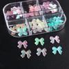 Nueva joyería para uñas transfronteriza, joyería tridimensional con lazo de oso de crisantemo, joyería para uñas de aleación, joyería para uñas, lote mixto