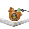Colgante de Caballo del Zodiaco Tallado en Madera de Ébano y Azufaifo, Rueda de Hilar Caballo Pequeño, Adorno Colgante de Madera Bendecido Inmediatamente, Colgante de Caballo Tallado en Madera