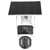 Cámara Solar V380 Transfronteriza de Tres Pantallas Impermeable para Exteriores Cámara de Bajo Consumo Alta Definición a Todo Color Monitoreo 4G