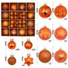 Decoraciones nuevas para bolas de Navidad transfronterizas, caja de regalo, artículos navideños pintados, adornos colgantes de regalo de Navidad, juego de bolas decorativas