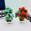 14 Bonsáis de Rosas de Espuma Escena Romántica de Propuesta Diseño Simulado Planta en Maceta Decoración para Fotografía de Interiores Adornos de Flores Artificiales