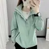 Conjunto de Duas Peças de Jaquetas Femininas Outono Tendência 2022, Destacável, Popular no Tiktok, Adequado para Uso ao Ar Livre, Três em Um