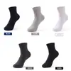 Meias masculinas de algodão finas absorventes de suor, cor sólida, de fábrica, para negócios, 200 agulhas, meias de verão femininas
