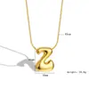 10 Piezas Mínimo 3% de descuento Transfronterizo Globo Burbuja Gordito Collar de 26 Letras Colgante Versátil Simple Accesorio