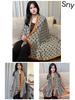 Bufanda elegante de seda Hangzhou con protección solar y letras para mujer, ideal para primavera y otoño, fina y larga, chal de satén de verano.