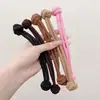 Gomas de Pelo de Botones de Colores para Niñas, Bandas Elásticas de Alta Elasticidad para Niñas, Herramienta para Fijar Coletas, Cuerda de Pelo Engrosada Accesorio para el Cabello