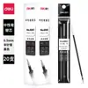 Deli 6901 Negro Neutro Recarga 0.5mm Punta Media de Aguja Recarga de Agua Recarga de Firma Recarga de Repuesto