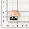 Nuevo gatito de dibujos animados montando a caballo accesorios de resina DIY clip para el pelo brillante material agujero zapatos accesorios para ropa