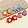 Suministro transfronterizo de botones de alta pata de frutas y verduras de dibujos animados lindos, componentes de accesorios hechos a mano para DIY, botones decorativos de metal de alta pata