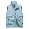 Colete Casual Masculino de Poliéster Primavera/Verão Transfronteiriço com Gola Alta e Múltiplos Bolsos para Fotografia ao Ar Livre e Pesca