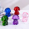 Figurillas de Perro de Cristal de los Doce Animales del Zodiaco: Perro, Rata, Dragón, Serpiente, Caballo, Oveja, Mono, Gallo, Cerdo y Perro Adornos para Manualidades de Sala de Estar y Decoraciones del Zodiaco