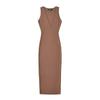 Vestido midi sin mangas con escote en V profundo para mujer europea y americana, nuevo de verano, S17251