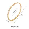Pulsera Brillante de Diamantes de Alta Gama para Mujer Joyería de Mano Transfronteriza Simple En Stock Envío Directo