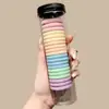 Goma Elástica Negra para el Cabello para Mujer, Alta Elasticidad, Accesorio para el Cabello Duradero, Diadema Elegante, Anillo de Goma para el Cabello