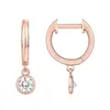 Pendientes Colgantes Huggie de Moda Transfronteriza Europea y Americana con Colgante de Circonita Pendientes de Aro 2024 Joyería de Verano para Mujeres