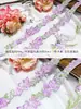 Encaje Glicina Iris Accesorios Bordado Pesado Bordado Manga Cuello Dinastía Han Borde de Cortina de Organza DIY