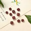 Accesorios para tallar cinabrio alto contenido arena púrpura flor de ciruelo flor de durazno flor de cuatro hojas cuentas hechas a mano accesorios para joyería diy