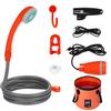 Ducha de Coche Portátil para Exteriores USB Inalámbrica Doble Propósito Camping Baño Transfronterizo Inglés Portátil para Exteriores