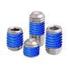 Tornillos de Máquina Avellanados de Acero Inoxidable 304 con Cabeza Hexagonal Hueca con Recubrimiento Adhesivo, Antiaflojamiento M2M3M5M6M8M10