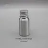 Nova tampa de alumínio de 10ml a 1000ml revestida com rosca frasco de alumínio prateado emulsão óleo essencial água de rosas pura dividida selada latas de alumínio