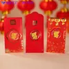 Adesivo de Celular com Folha de Ouro 2Mg com Dourado na Superfície, Envelope Vermelho Criativo para a Princesa Ficar Rica, Brinde de Evento Promocional da Loja de Ouro