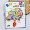 Serie Hong Kong, Macao y Taiwán Hong Kong, Taiwán y Macao Región Administrativa Especial Atracciones Turísticas Famosas Ciudad Pegatinas de Madera para Refrigerador