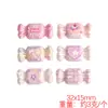 Accesorios de Colgante 3D de Perla con Forma de Corazón Infantil Caricatura Pintado a Mano Dulce Estrella Cojín Pequeño Correa para Teléfono Bolsa Cuentas Sueltas