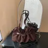 Bolso Cruzado de Hombro Arrugado Relajado Estilo Coreano para Mujer 2026 Nuevo de Moda Versátil Bolso de Viaje Bolso de Mano de Moda