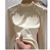 Top casual elegante de otoño e invierno de ajuste slim, capa interior térmica de moda con cuello medio alto, transfronterizo del sudeste asiático