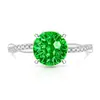 Anillo Giratorio de Brazo Cortado con Pirotecnia Más Vendido en Douyin para Mujer, Diamante de Alto Carbono Súper Brillante, Anillo de Moda Versátil Chapado en Oro Real, Transmisión en Vivo, Dropshipping