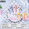 Hecho a mano diy hecho pegamento crema funda para teléfono móvil diy set de bolsa de material bolsa de la suerte pegamento crema set de princesa material