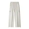 Pantalones deportivos de estilo americano con costuras de contraste para hombre, nueva tendencia de streetwear primavera/otoño, pantalones cargo holgados para exteriores para hombre