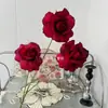 Simulación Boda China Nueva Arreglo de Boda Arreglo Rojo Fondo Rojo Material de Flores Banquete de Bodas de Nicho Arte Floral de Simulación