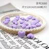 Directo de fábrica acrílico macarón corazón de amor 18 mm agujero recto accesorios de joyería DIY material de cuerda para pendientes