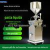 Máquina de Enchimento Vertical Semiautomática para Óleo Lubrificante, Licor, Leite, Mel, Pasta Enlatada, Enchimento e Dosagem Pneumática de Líquidos
