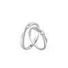 Anillo Mobius de Enamorados Anillo de Pareja, Diseño Único, Versátil, Moderno, Lujo Ligero, Anillo de Par Unisex, Regalo para Novia