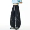 NASA SOBRE Bloco de Cores Americano Linha Hasselblad Secagem Rápida Calças Paraquedistas Masculinas Verão Soltas Casuais Calças Esportivas de Seda de Gelo