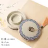 Ruyi placa de tinta cerâmica porta-pincel descanso para caneta pratinho para lamber água borboleta de tinta tesouros de estudo para caligrafia reservatório de tinta cartucho de tinta