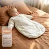 Saco de dormir de seda para bebé, Engrosado para Primavera, Otoño e Invierno, Diseño Integrado para Recién Nacidos, Unisex, Termorregulador, Manta Anti-Patadas