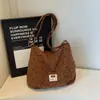 Bolso Retro Artístico con Lazo Estilo Coreano para Mujer, Nuevo Modelo Invierno 2025, Bolso Tote Grande Fresco y Casual para Hombro