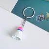 Llavero Colgante de Bádminton Artificial de Resina Colgante para Bolso DIY Llavero Deportivo de Fútbol Baloncesto Regalo Pequeño