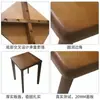 Taburete Cuadrado de Madera Maciza para el Hogar Sala de Estar Comedor Silla de Comedor Taburete Simple Venta al por Mayor para el Hogar Taburete Apilable