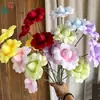 Beso de Hada Nuevo Producto Flores Artificiales Rosas de Pétalos Plegables de 3 Cabezas Decoración de Boda de Alta Gama Material Floral Especial para Arreglos de Piso y Arcos